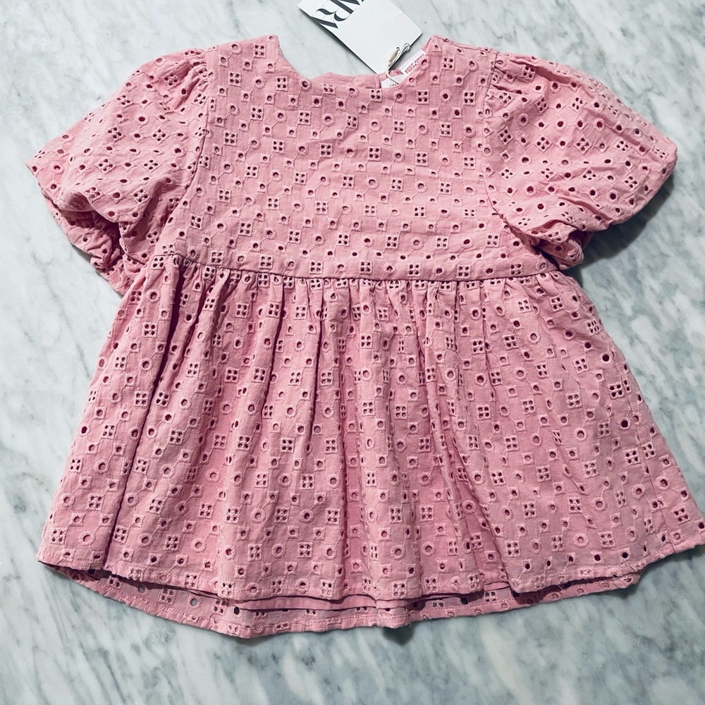 Zara pink top size 4-5